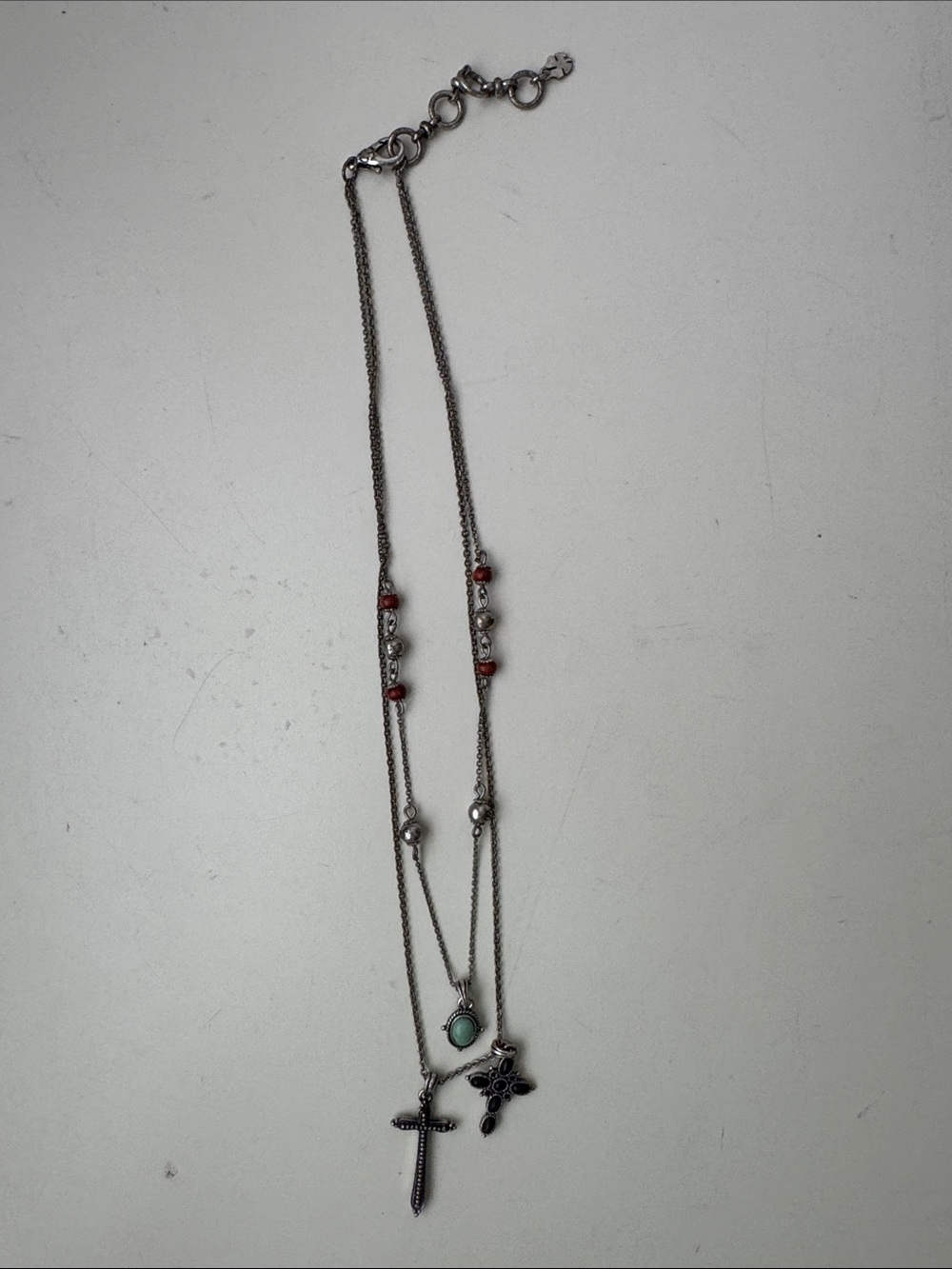 Lucky Brand Multi Strand Charm Necklace